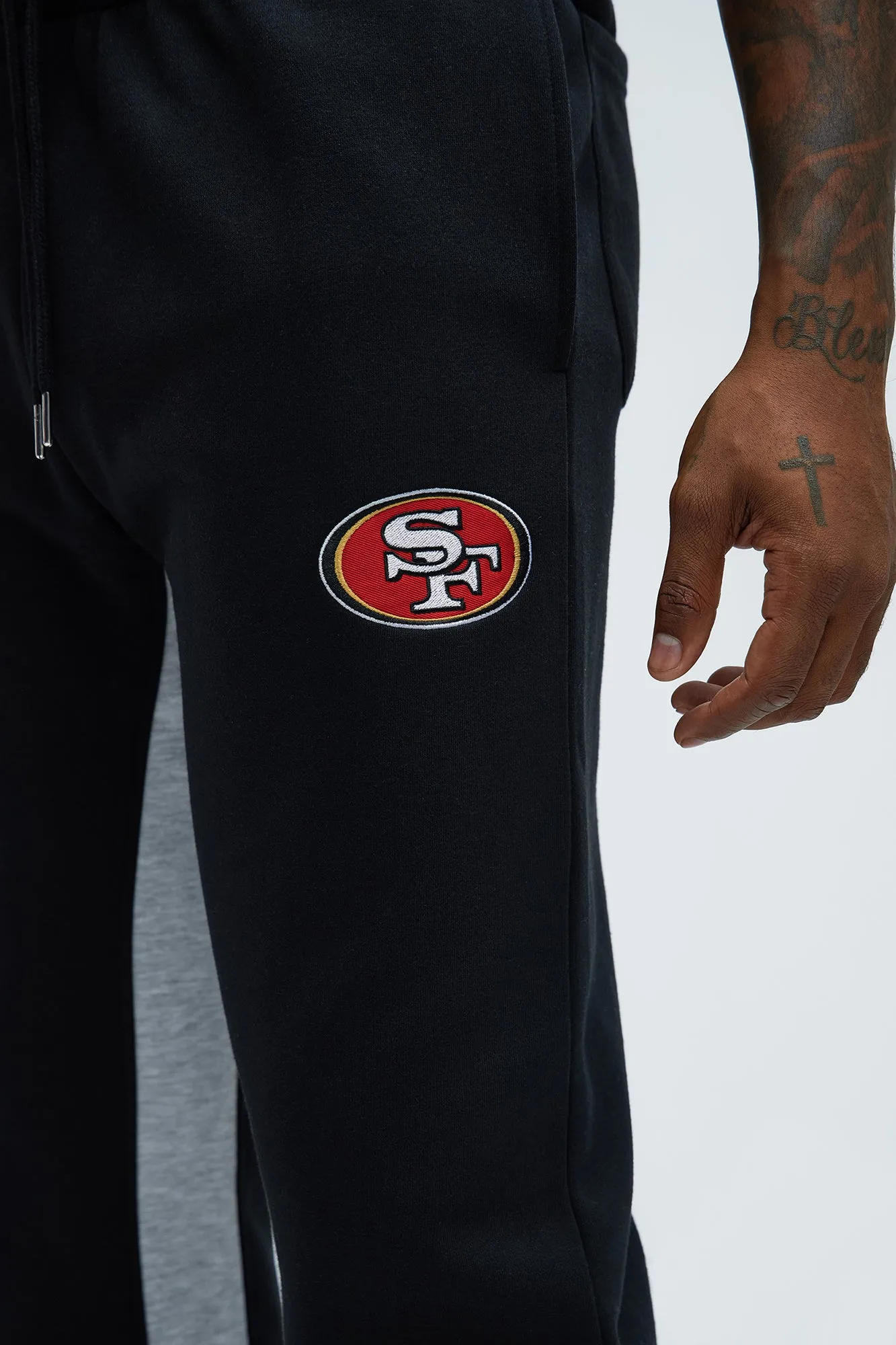 49ers Bold Flare Sweatpants - Black