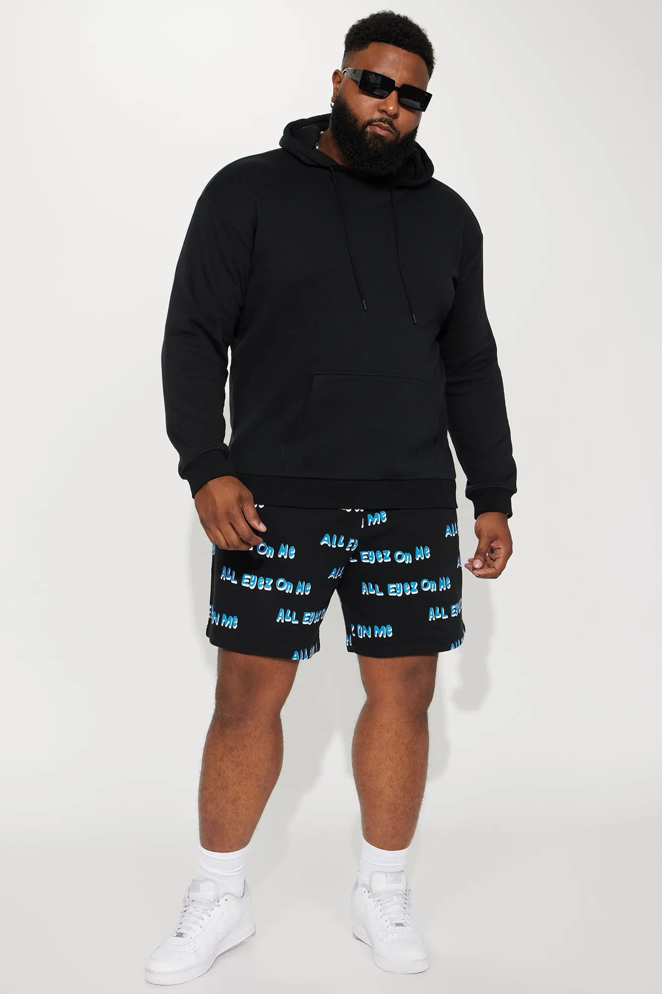 All Eyes On Me Relaxed Shorts - Black/combo