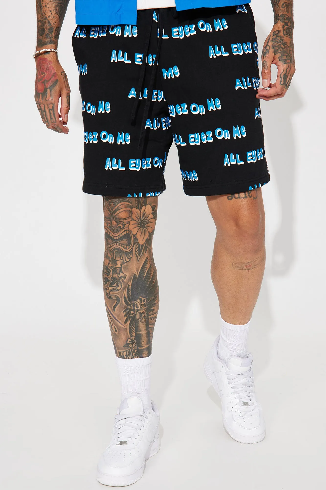 All Eyes On Me Relaxed Shorts - Black/combo