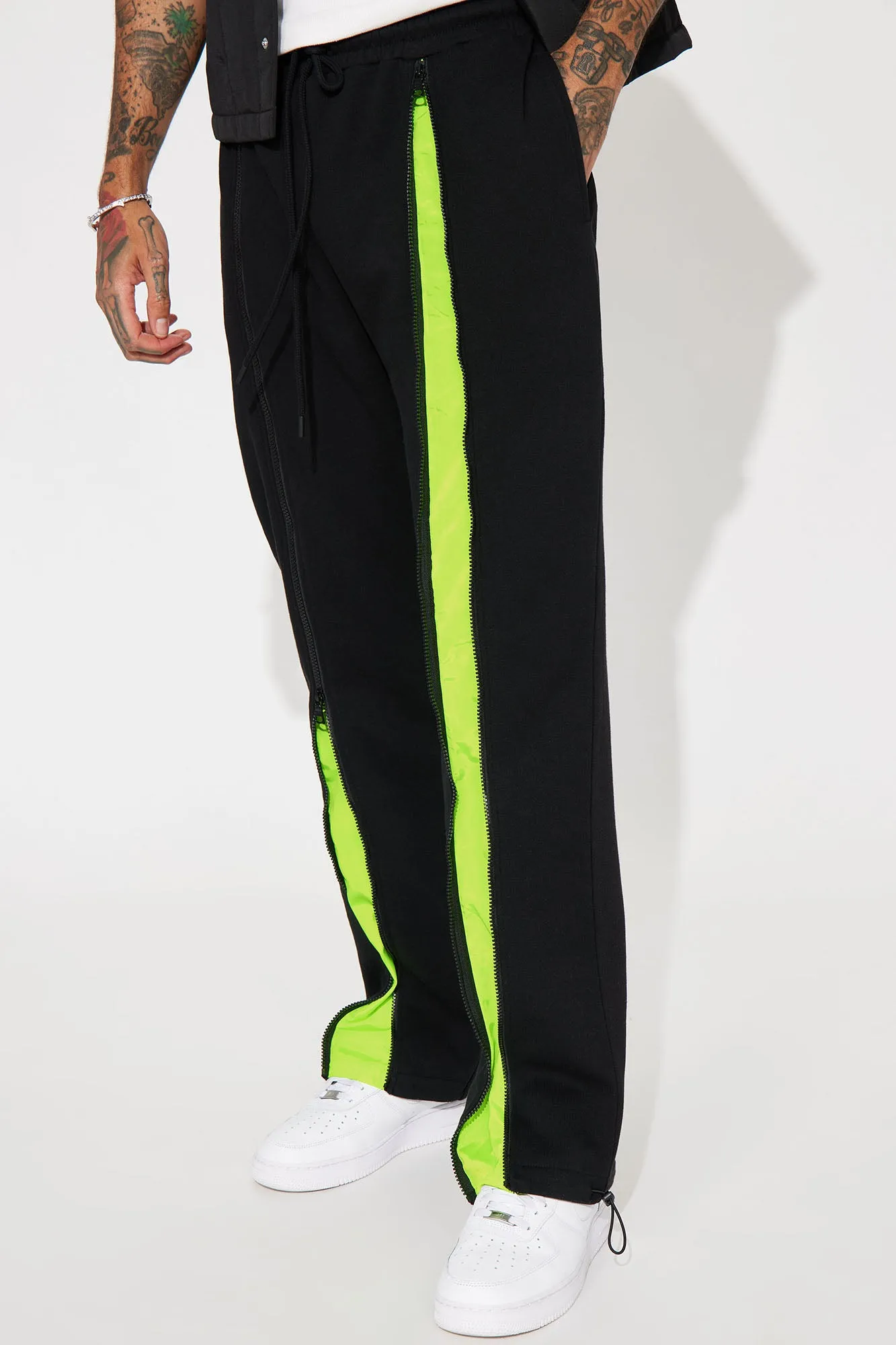 All In The Zippers Tyson Straight Sweatpant - Black