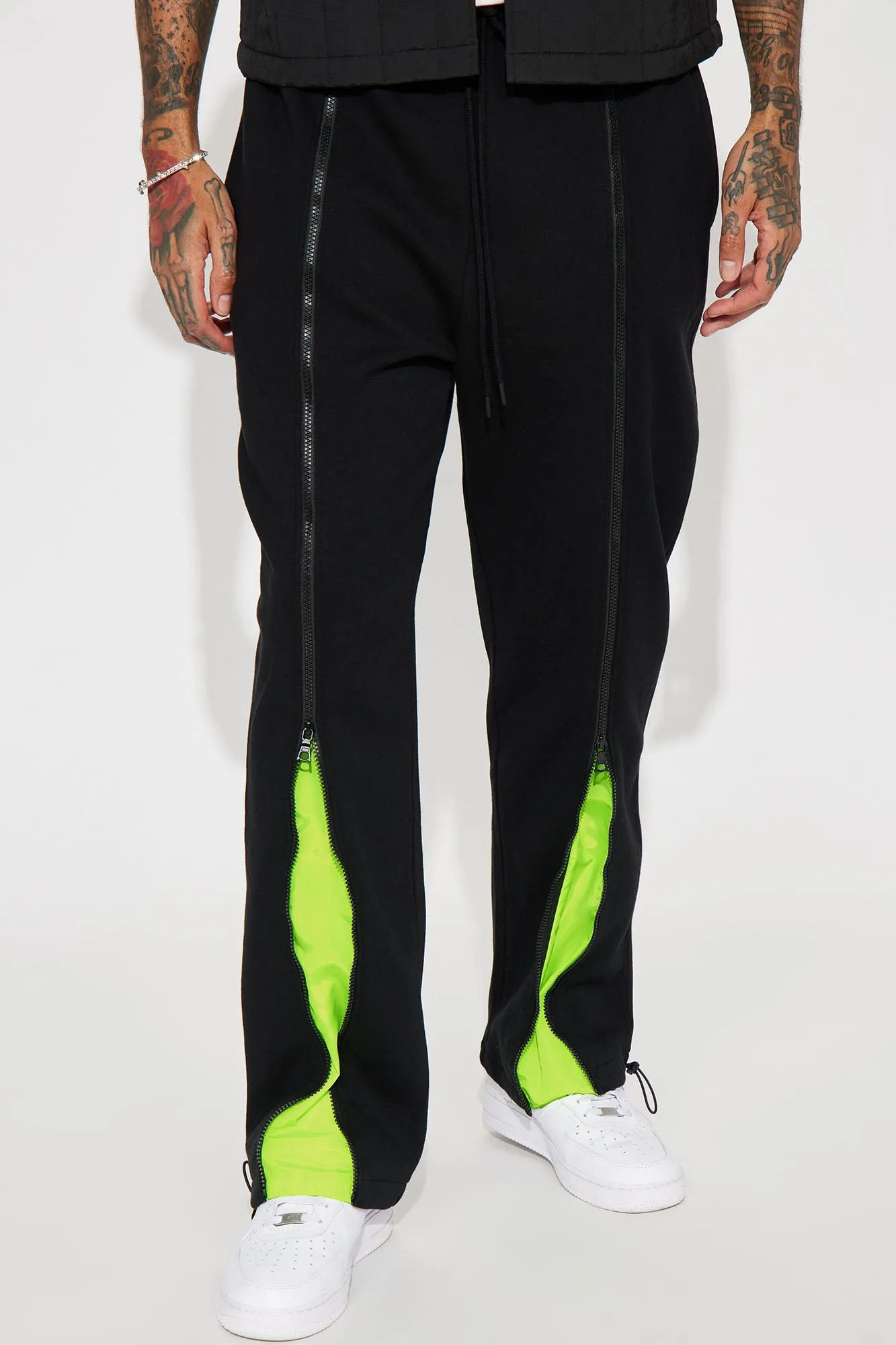 All In The Zippers Tyson Straight Sweatpant - Black