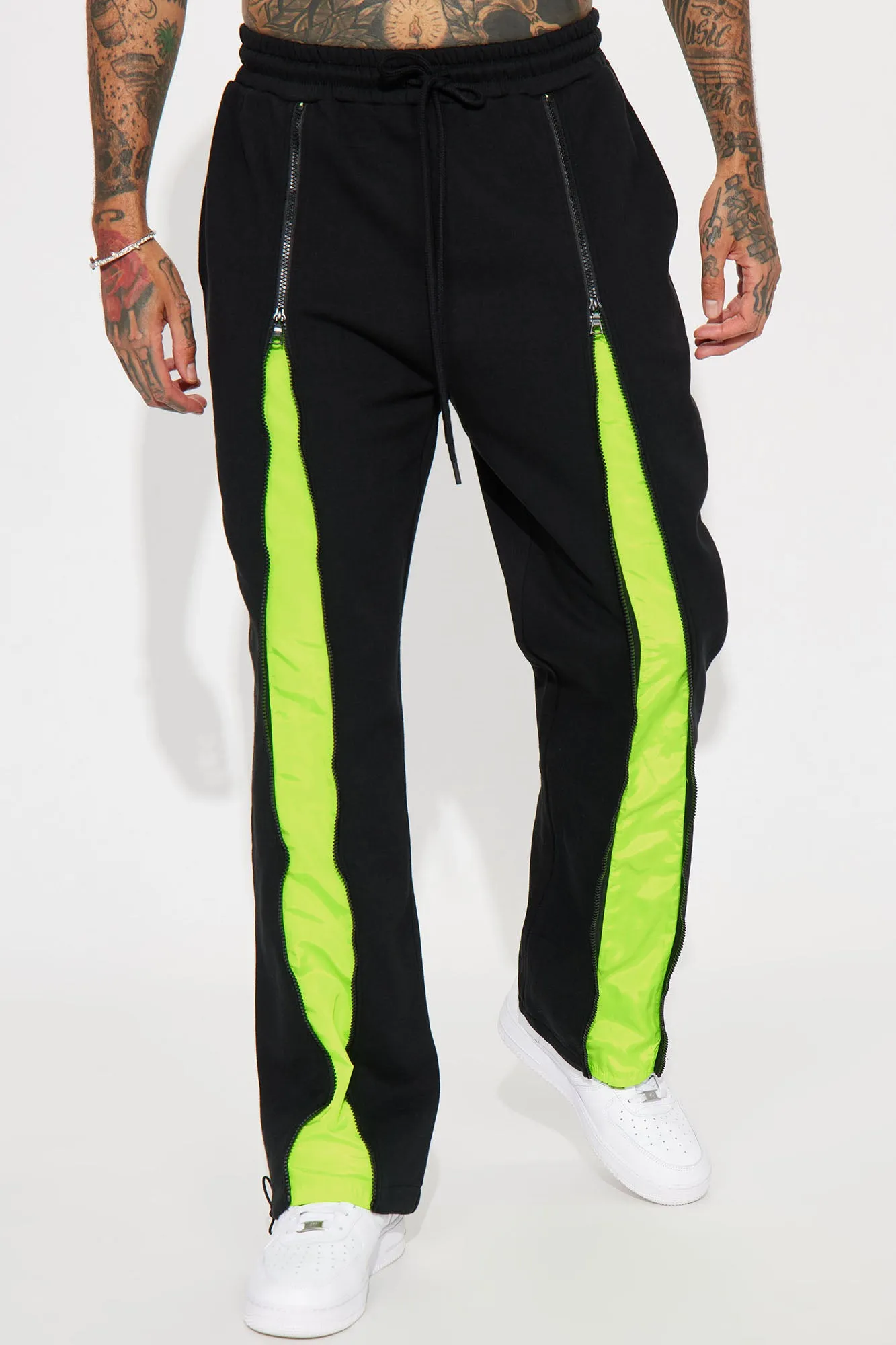 All In The Zippers Tyson Straight Sweatpant - Black