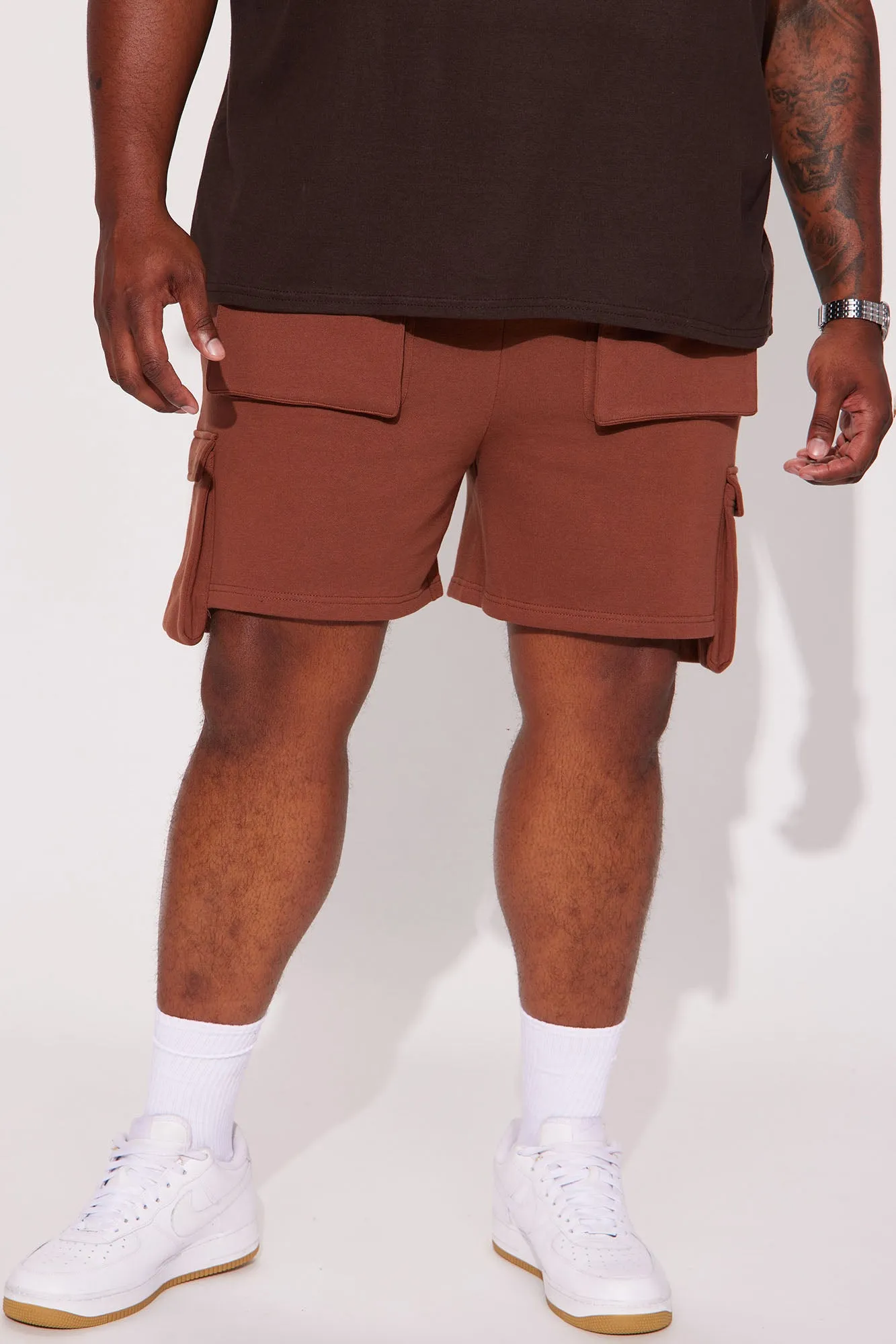 All That You Need Cargo Shorts - Chocolate