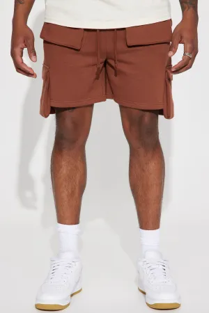 All That You Need Cargo Shorts - Chocolate