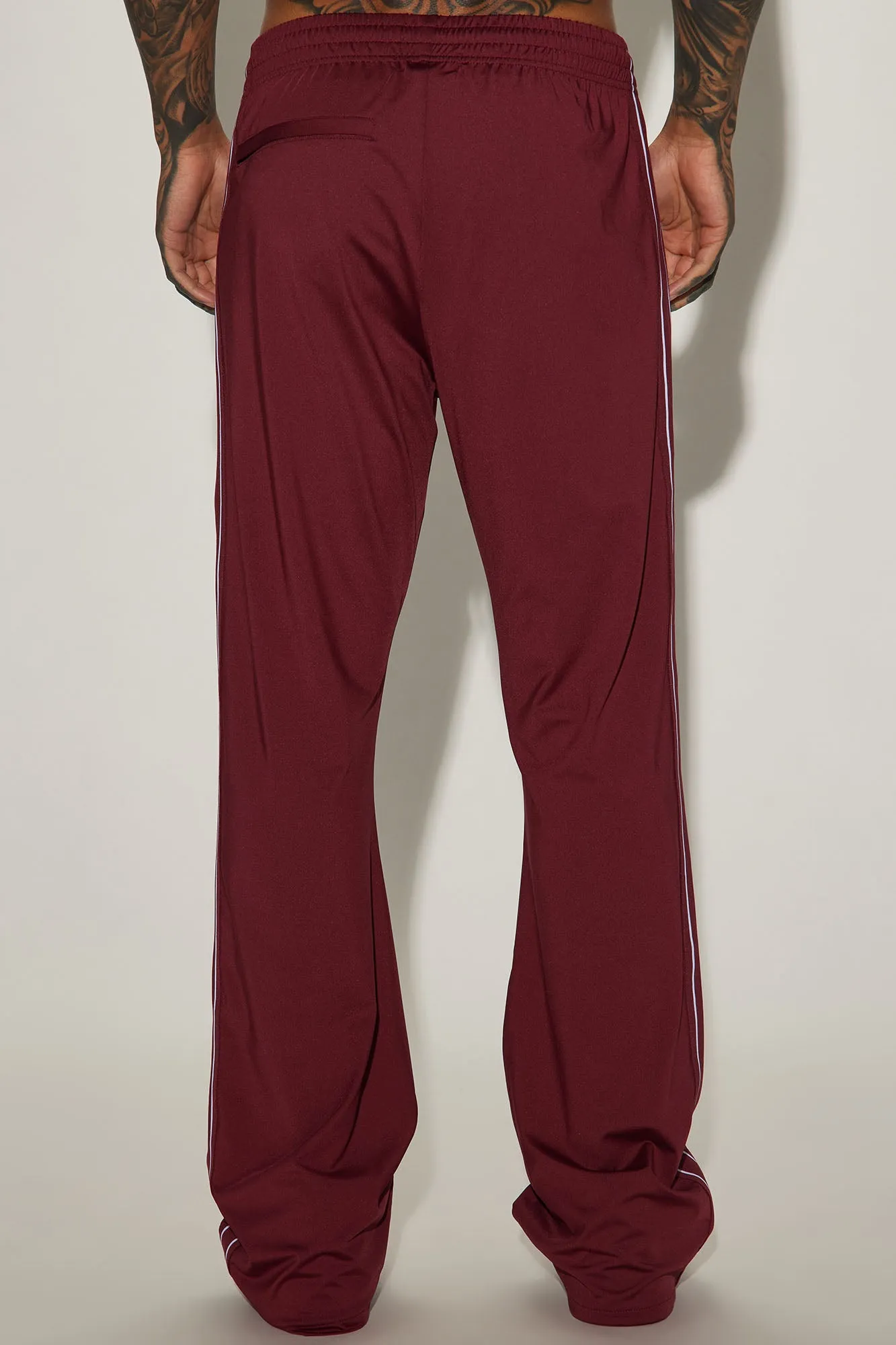 Almost Famous Flare Sweatpant - Burgundy