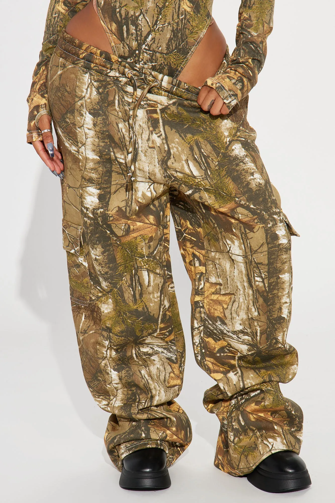 Angel Baby Camo Wide Leg Pant - Camouflage