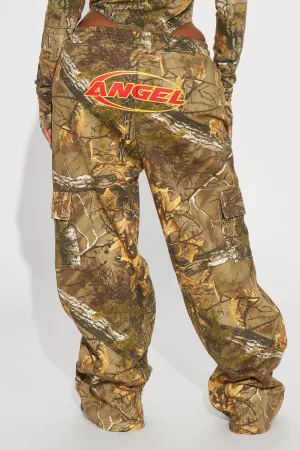 Angel Baby Camo Wide Leg Pant - Camouflage