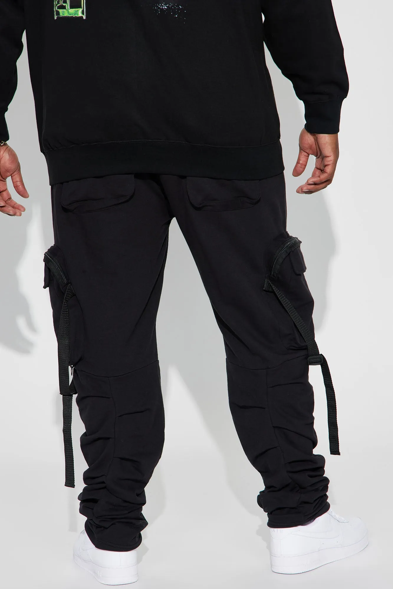 Arrange The Time Cargo Pants - Black