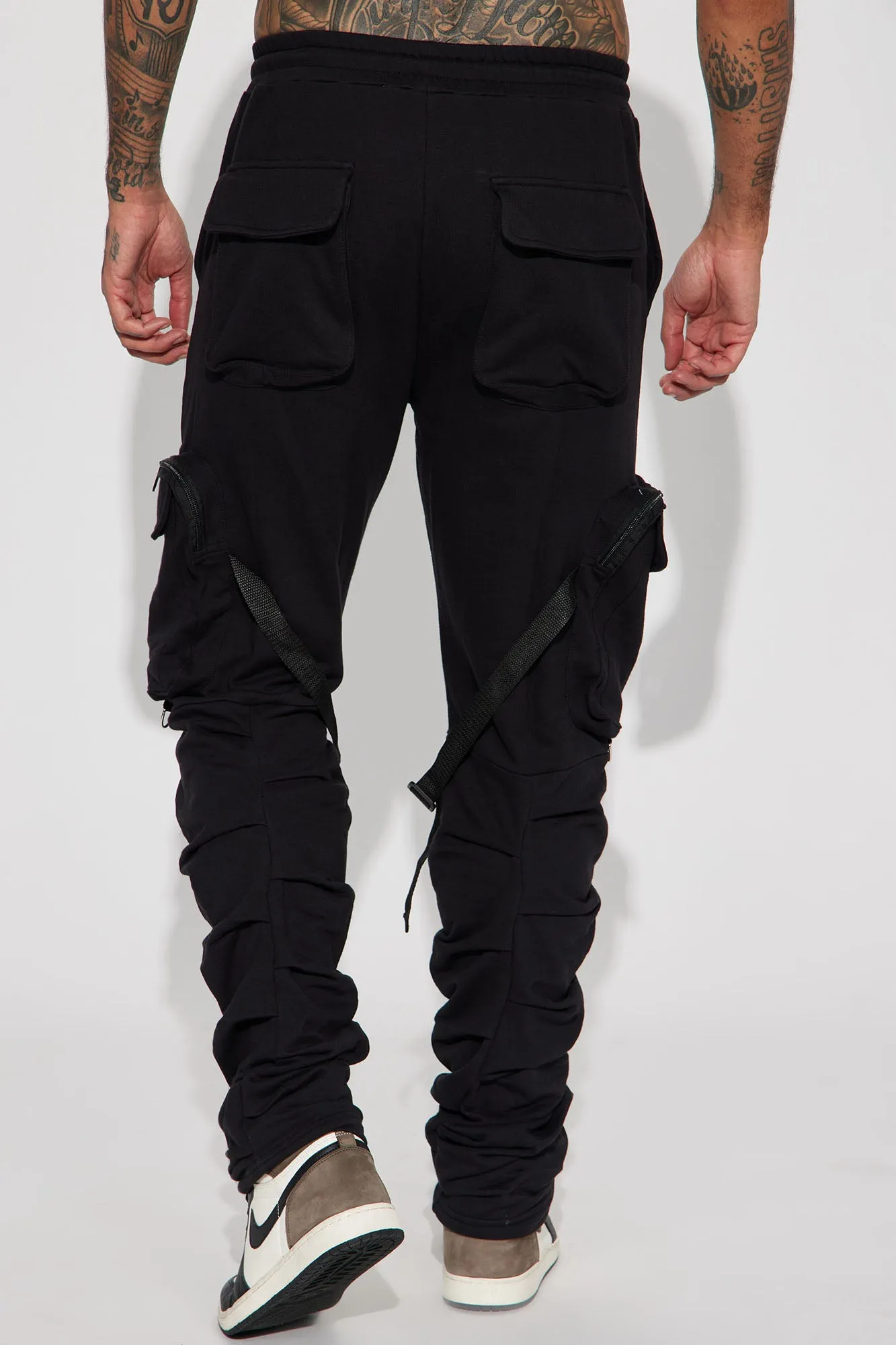 Arrange The Time Cargo Pants - Black