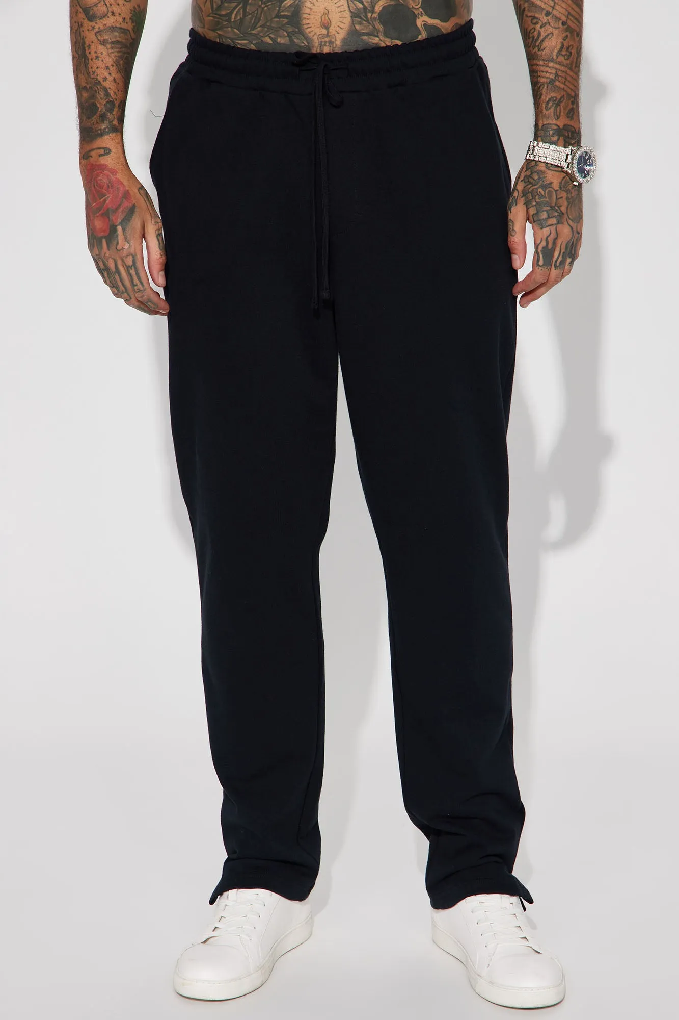 As I See It French Terry Pants - Black