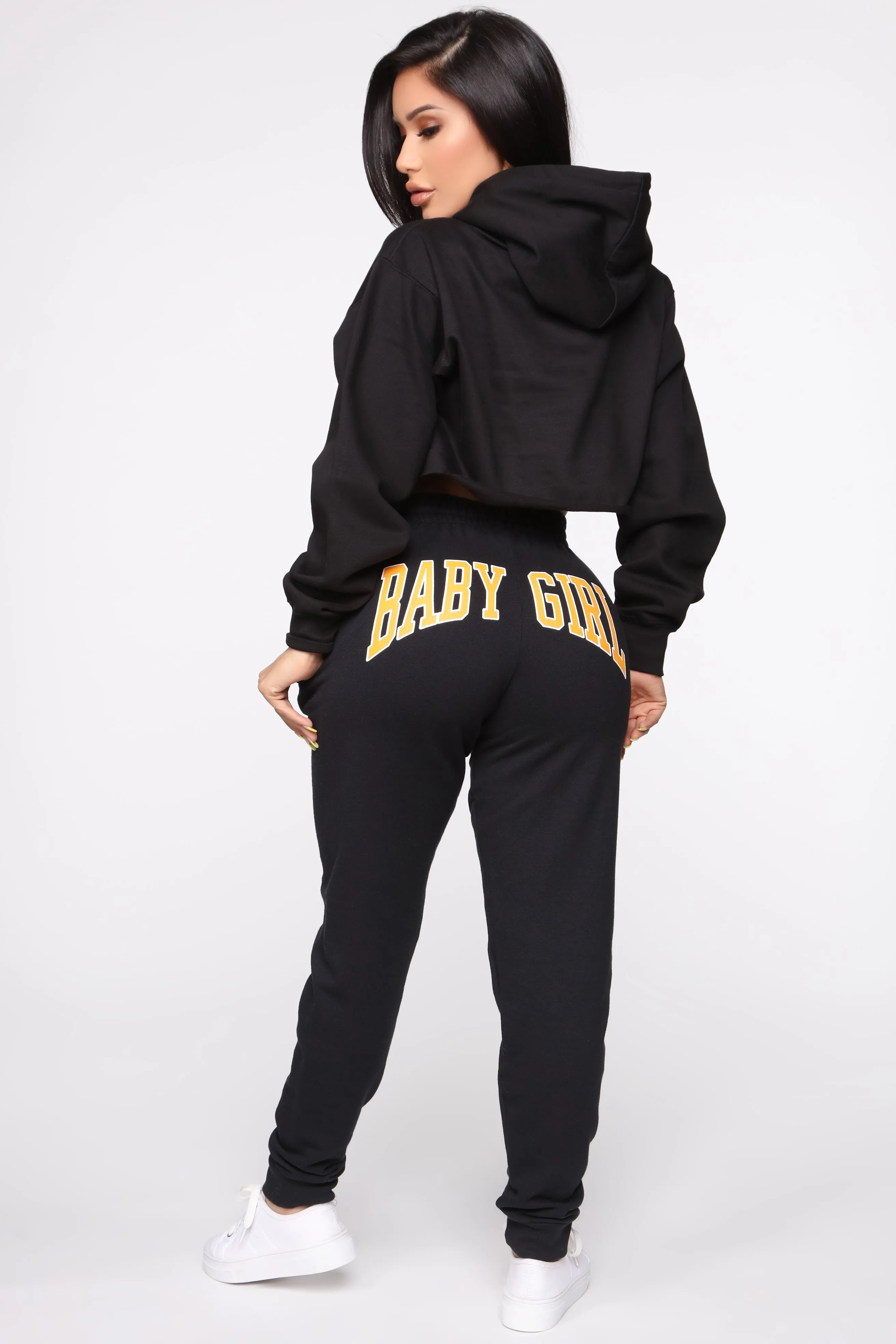 Baby Girl Sweatpants - Black