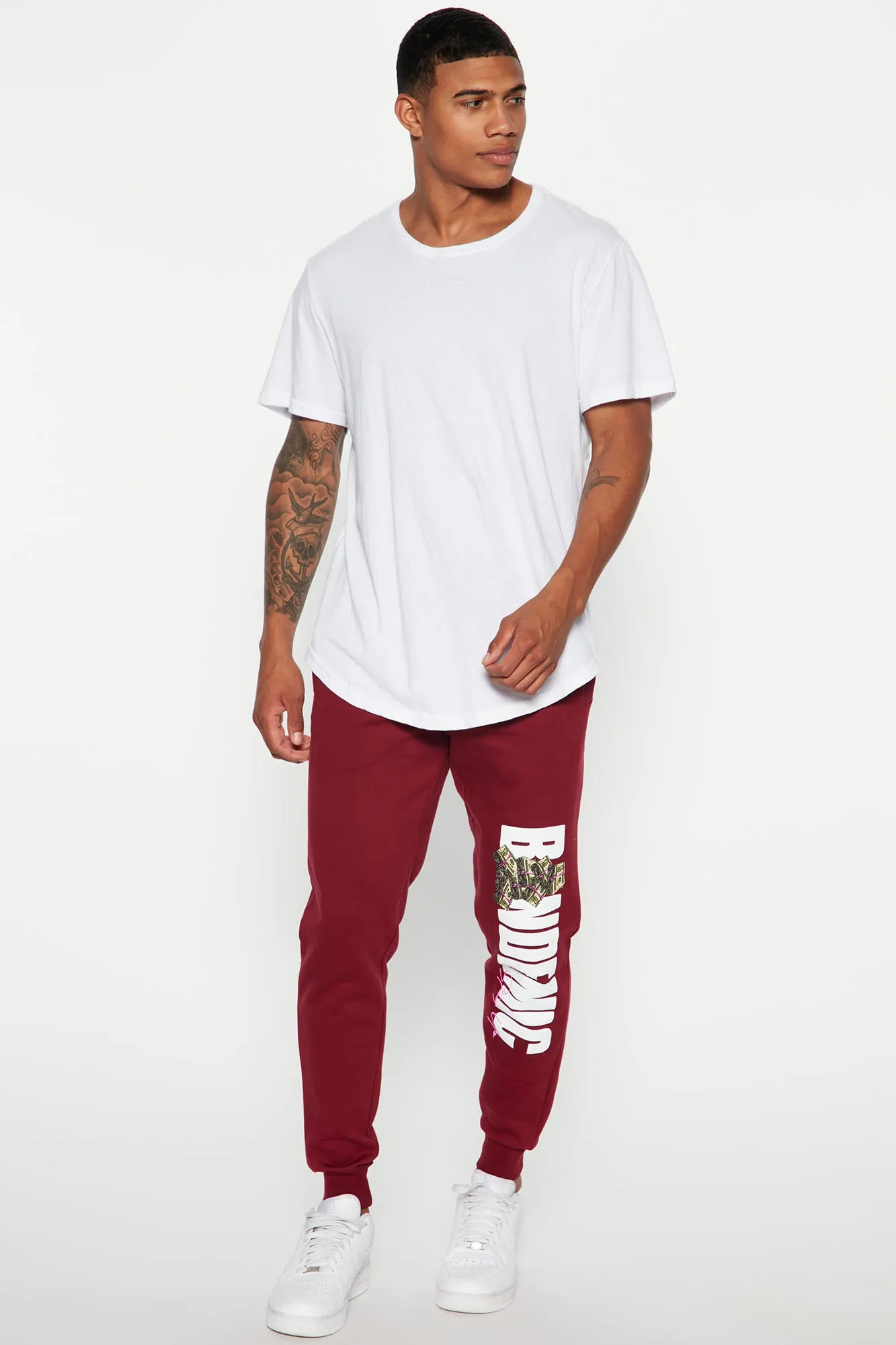 Bandemic Jogger - Burgundy