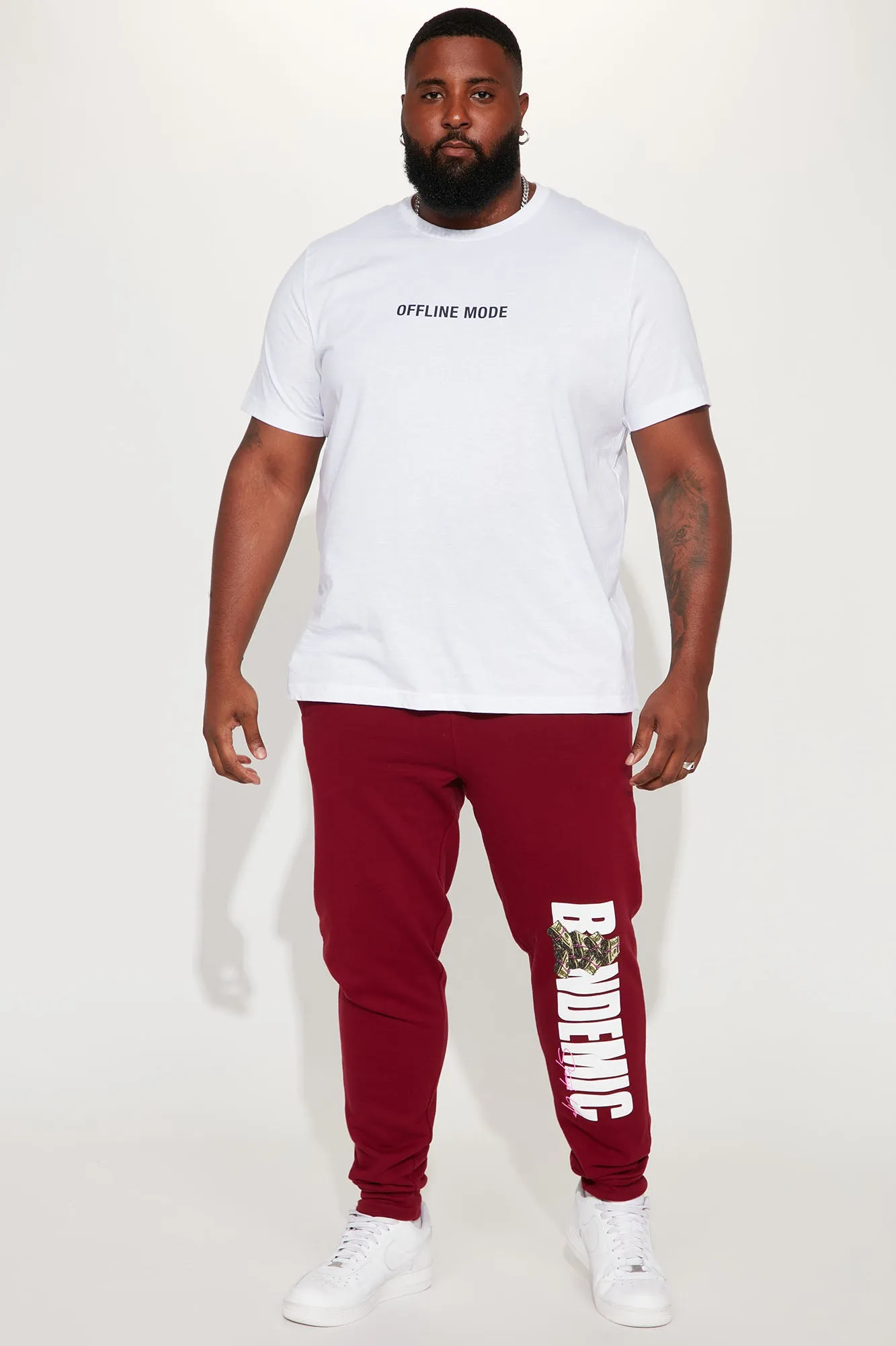 Bandemic Jogger - Burgundy