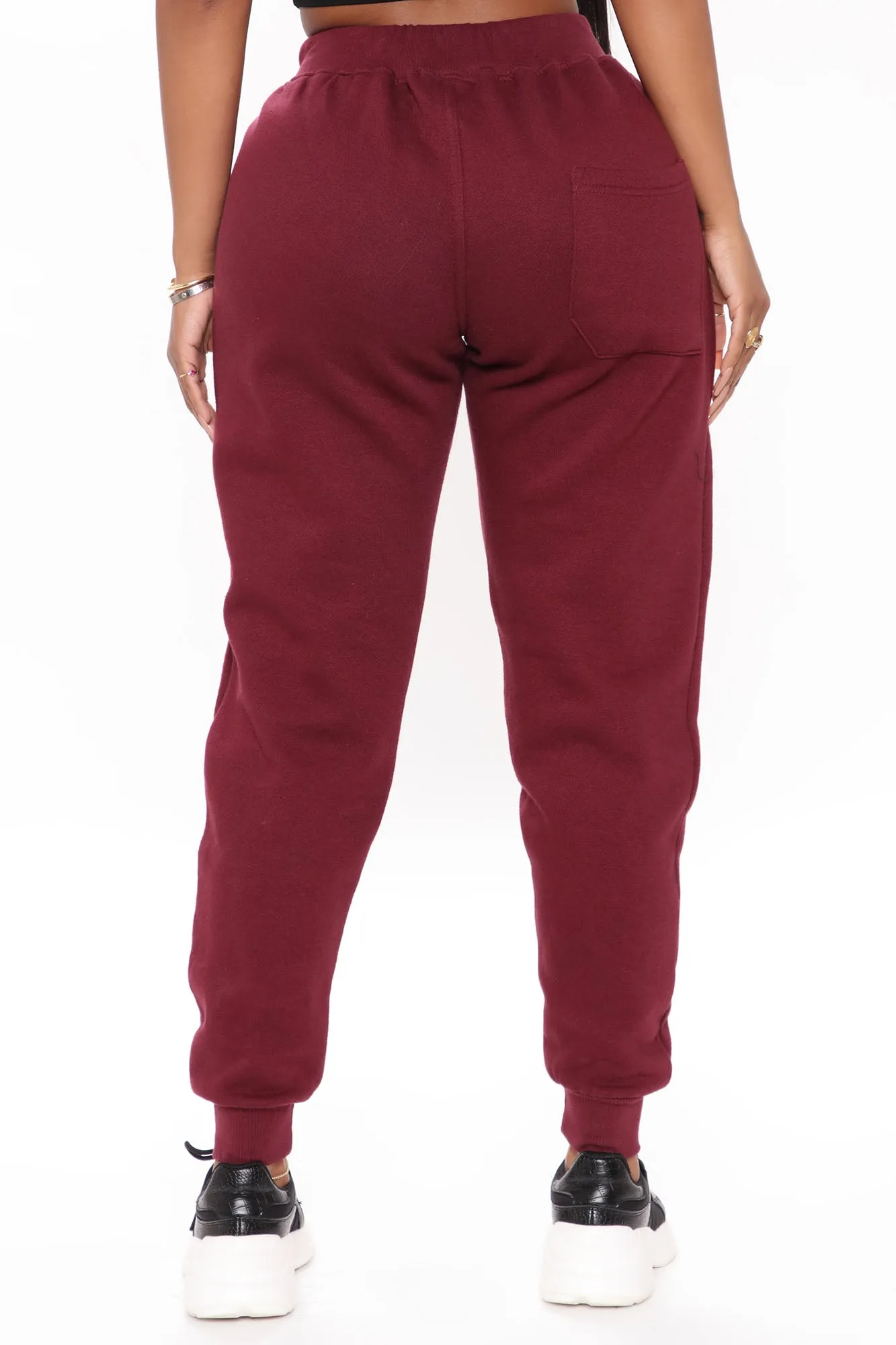 Be The Change Butterfly Sweatpants - Burgundy