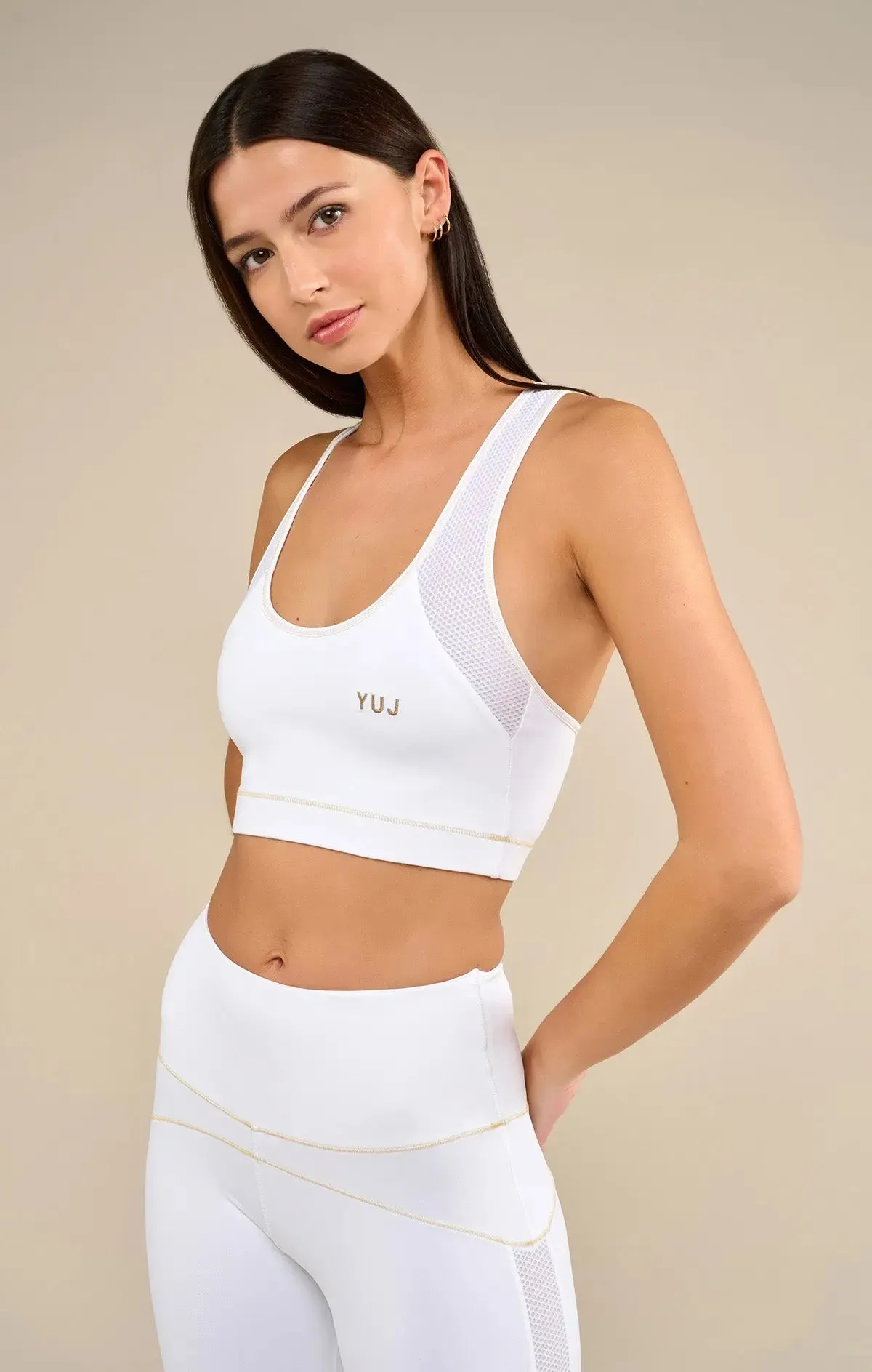 Brassière de yoga blanche LIGHT