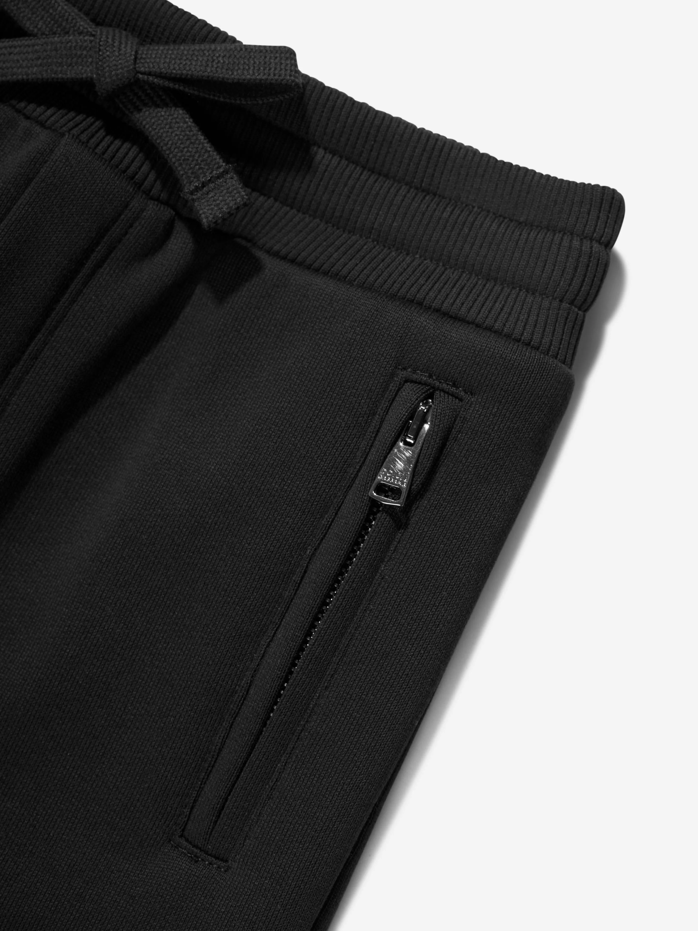 Dolce & Gabbana Boys Branded Joggers in Black