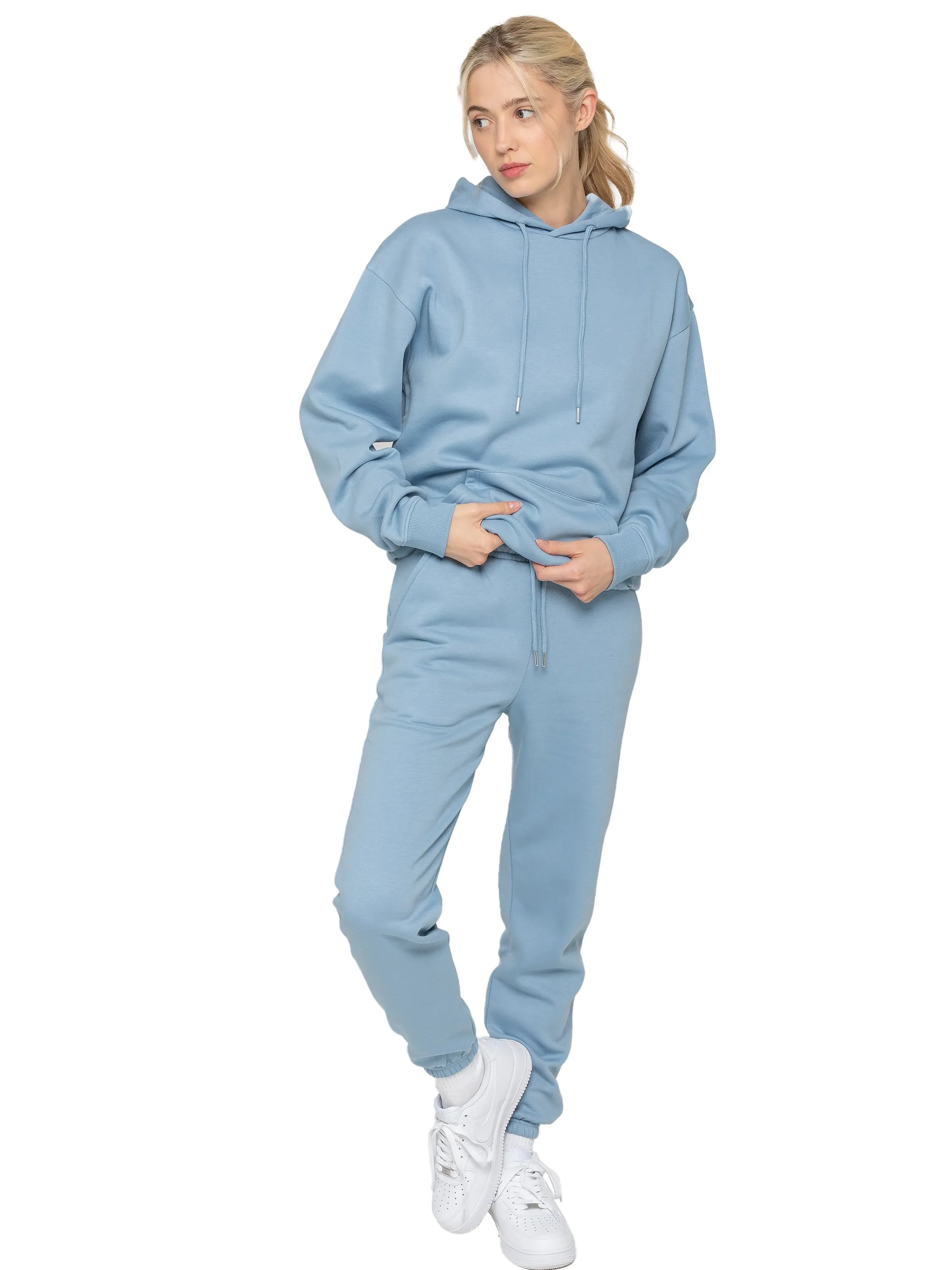 Enzo | Womens Oversized Pullover Hoodie Tracksuit Set