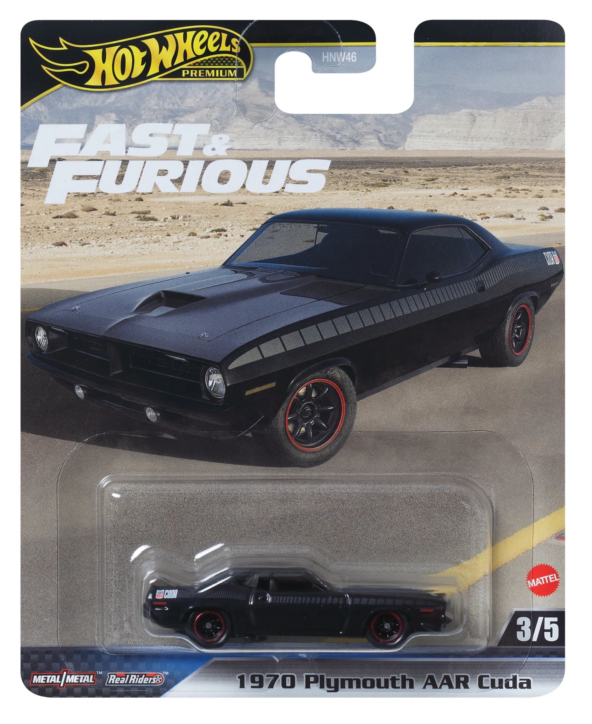 Hot Wheels Collector Veículo de Brinquedo Fast e Furious 70 Plymouth AAR CUDA