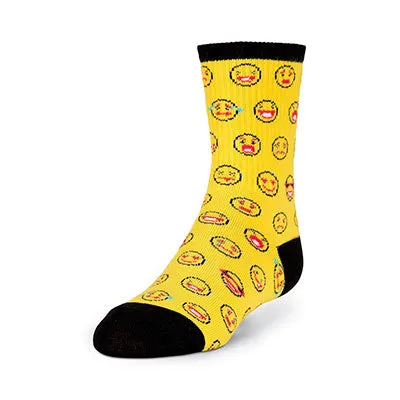 Kid's Emoticons Crew Socks