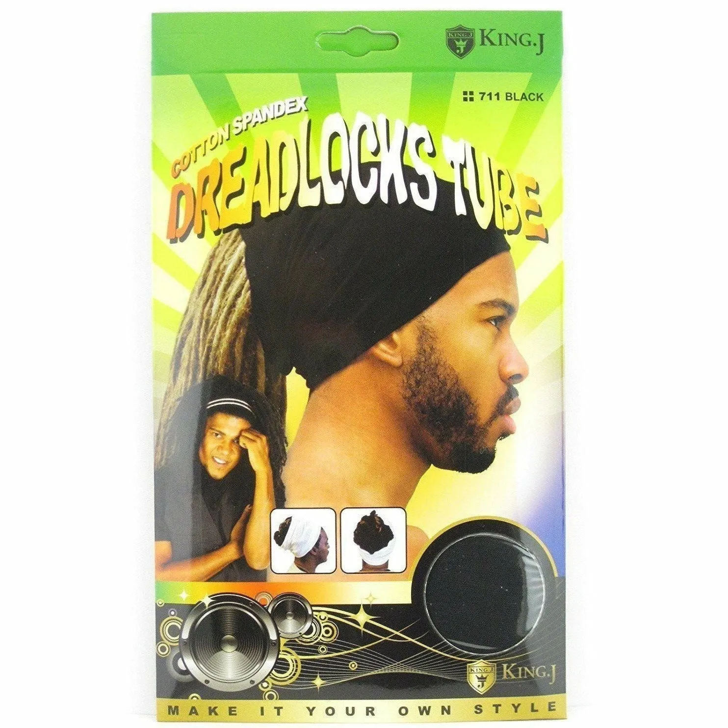 King.J: Cotton Spandex Dreadlocks Tube