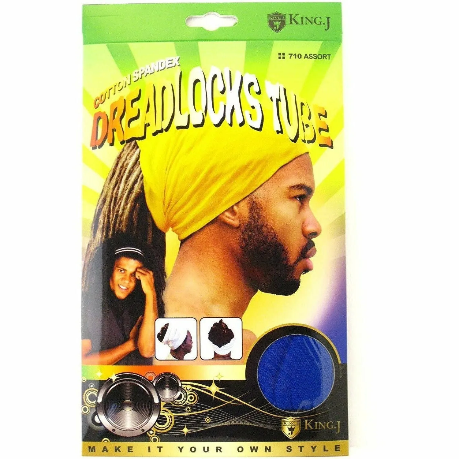 King.J: Cotton Spandex Dreadlocks Tube