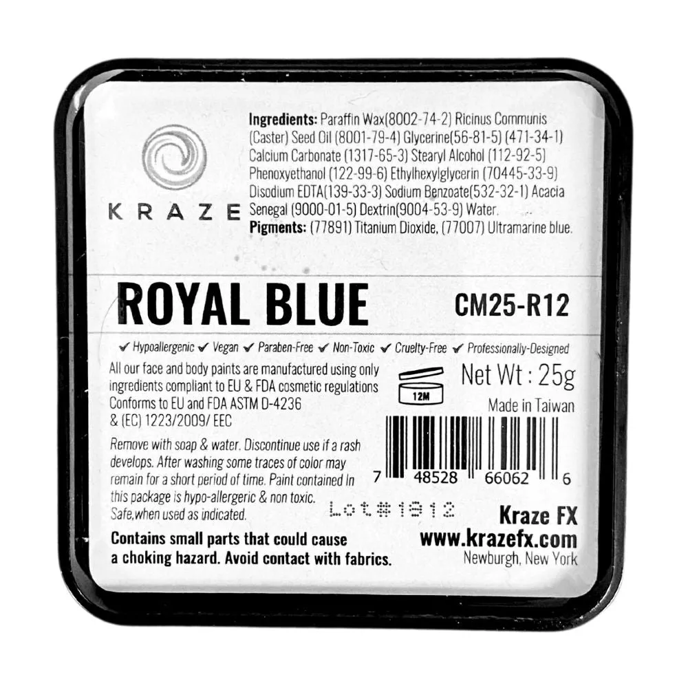 Kraze FX Face and Body Paints | Royal Blue 25gr