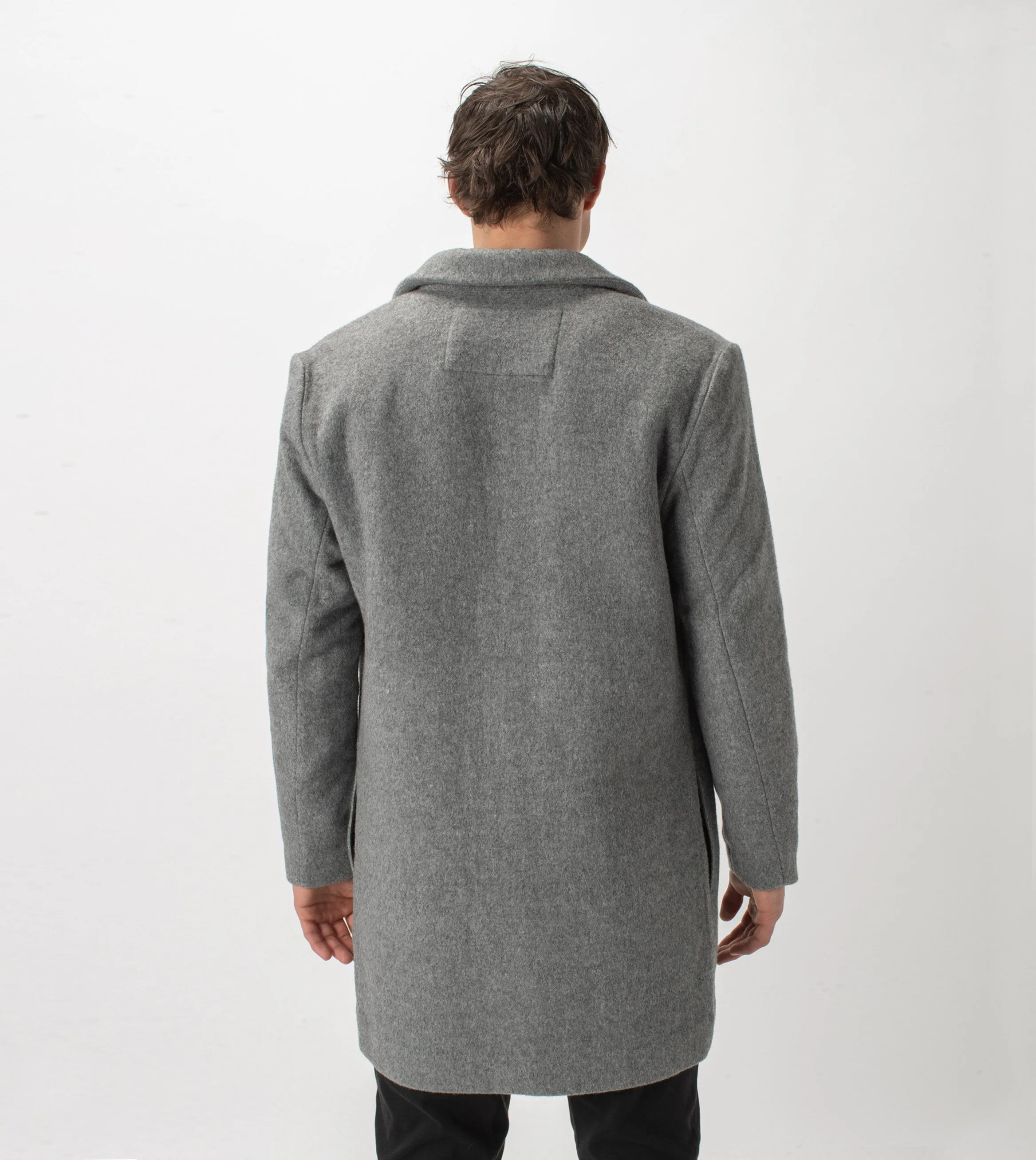 Kyoto Melton Jacket Grey Marle