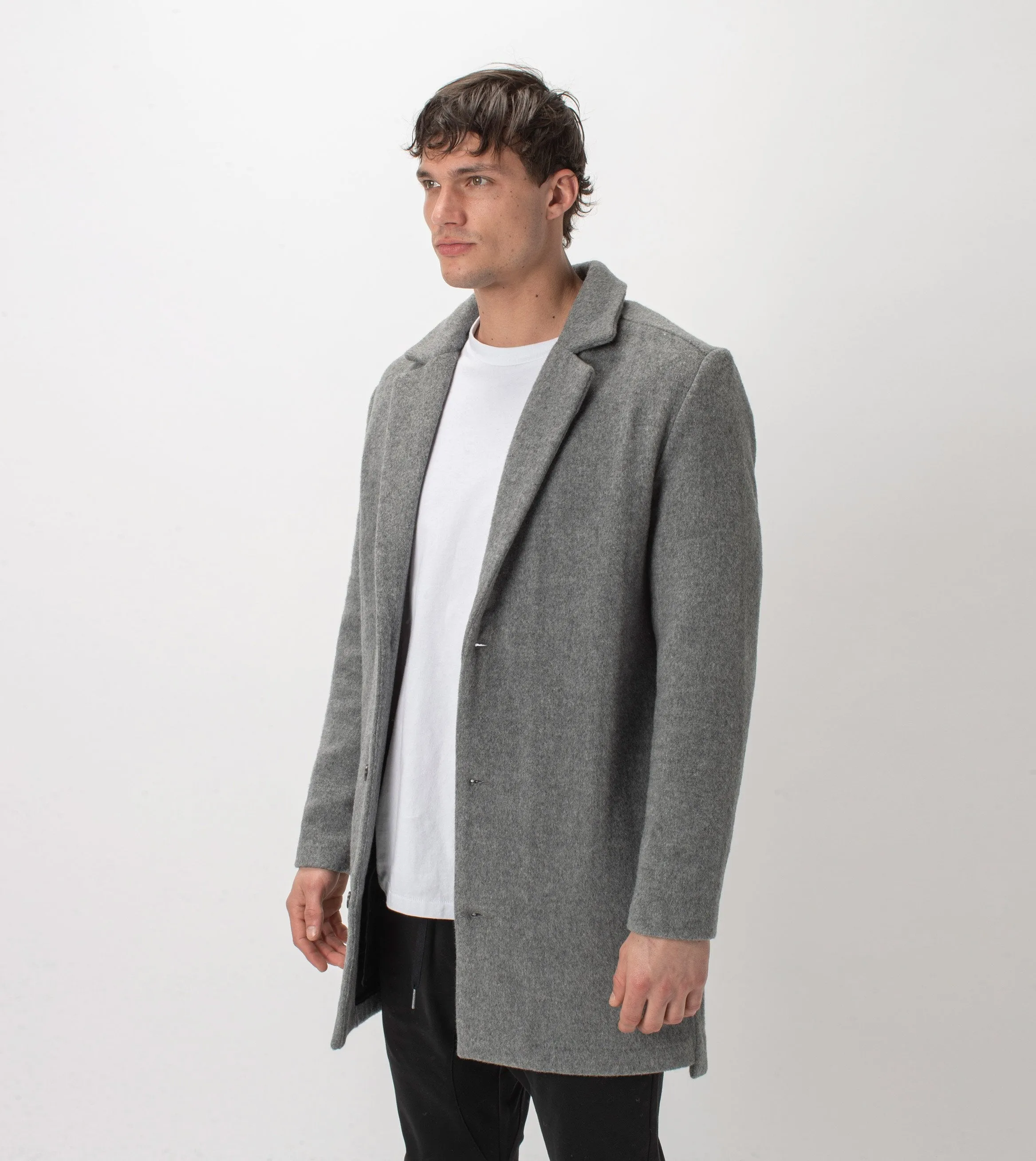 Kyoto Melton Jacket Grey Marle