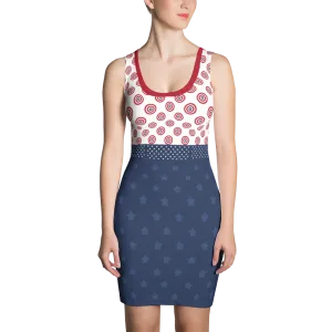 Make America Great Red Circles Bodycon Dress