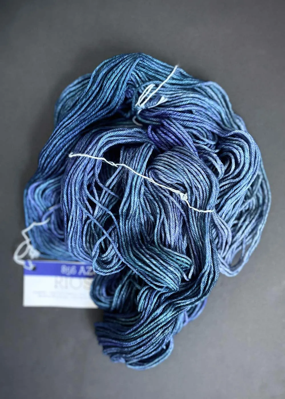 Malabrigo. Rios Merino Worsted 10ply. Azules 856