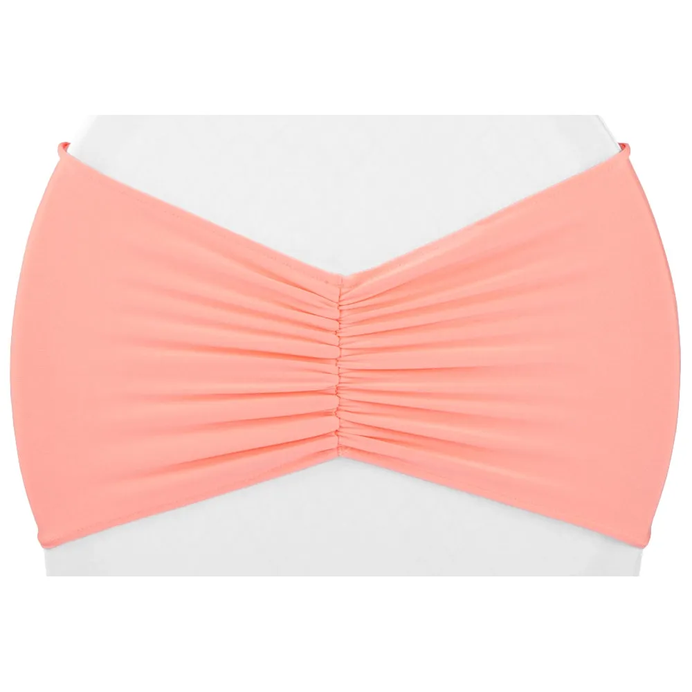 Ruffled Spandex Chair Band - Coral