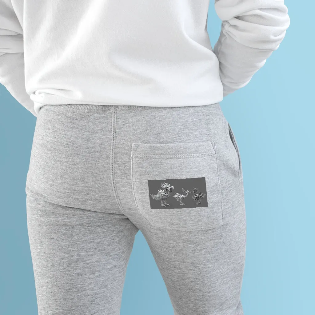 Squawkers the Ostrich Mount Premium Fleece Joggers